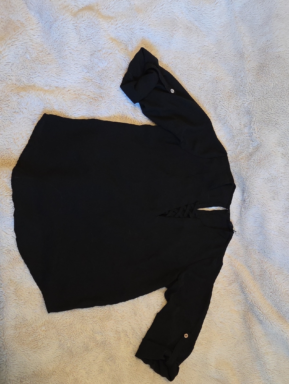 Streetwear Society Black Blose Top W8th V Neck